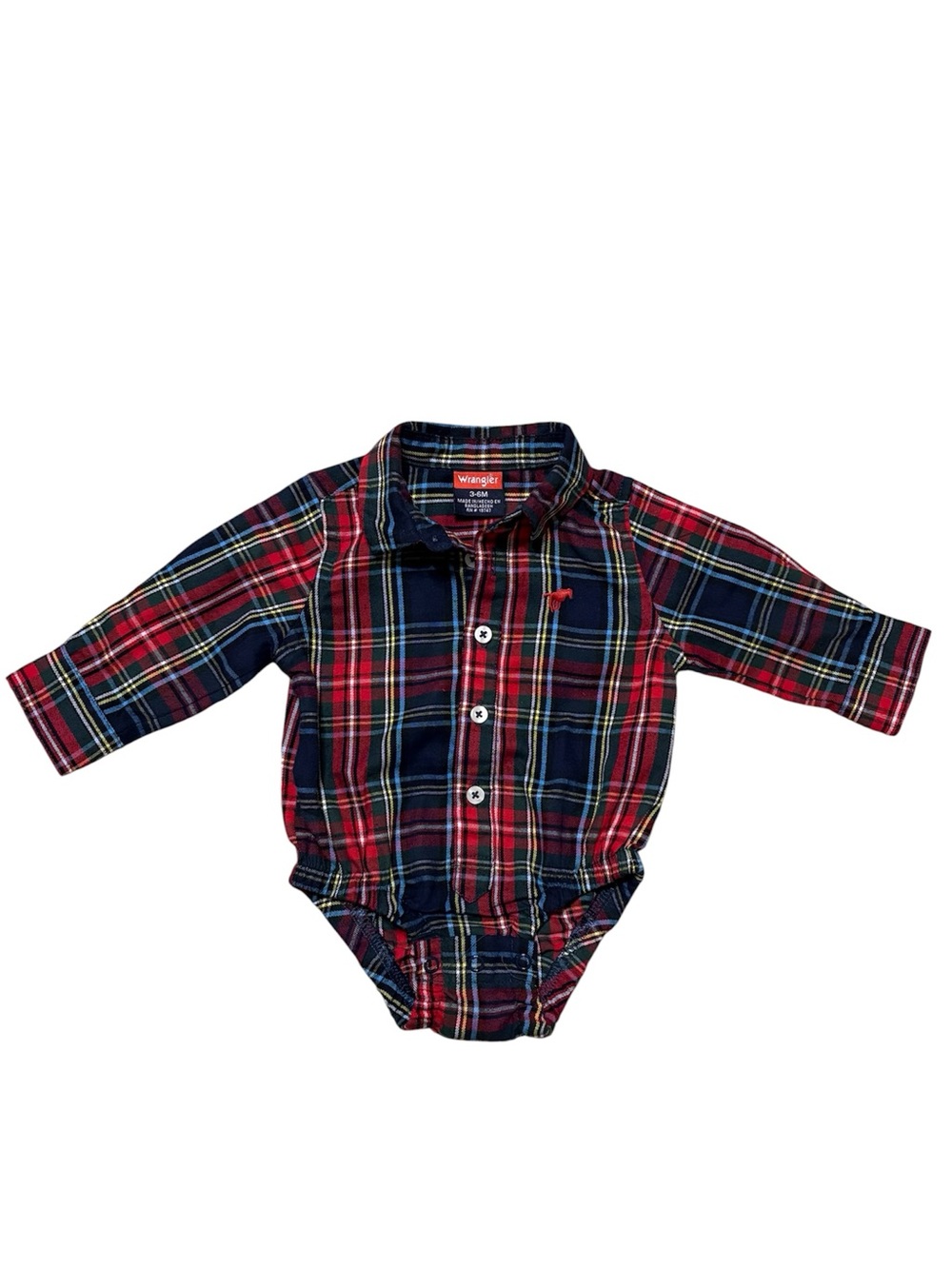Wrangler Infant Button Down Bodysuit